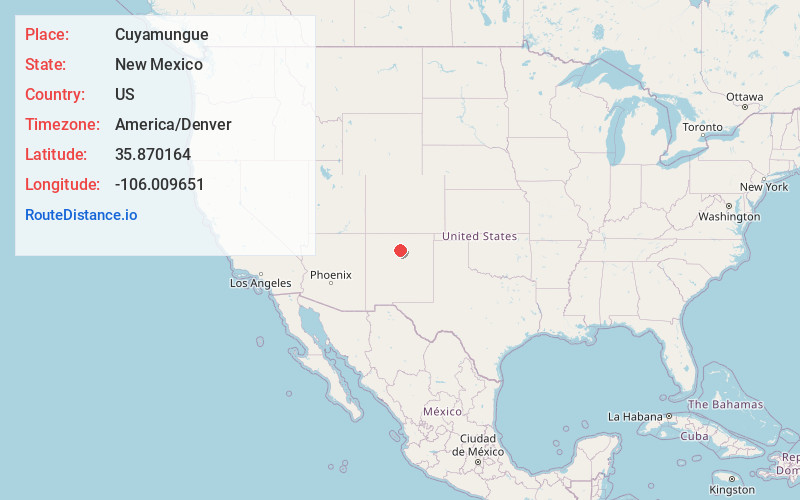 Map of Cuyamungue