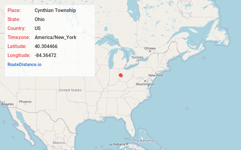 Map of Cynthian Township
