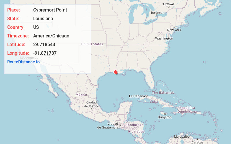 Map of Cypremort Point
