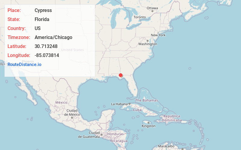 Map of Cypress