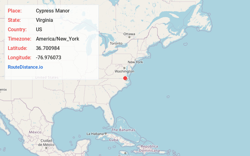 Map of Cypress Manor