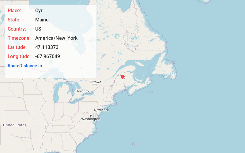 Map of Cyr