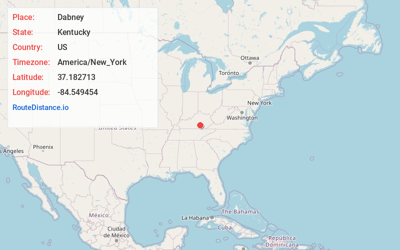 Map of Dabney