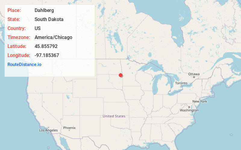 Map of Dahlberg