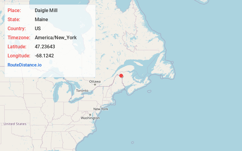 Map of Daigle Mill