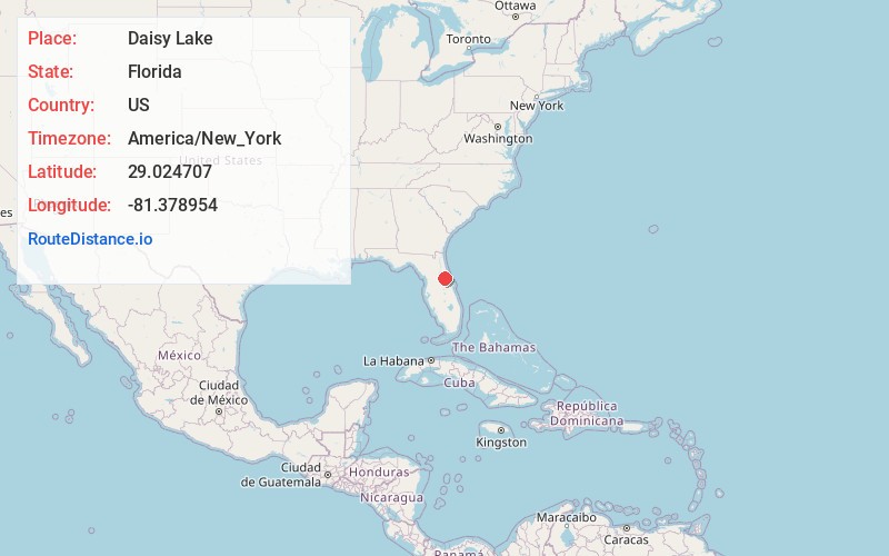 Map of Daisy Lake