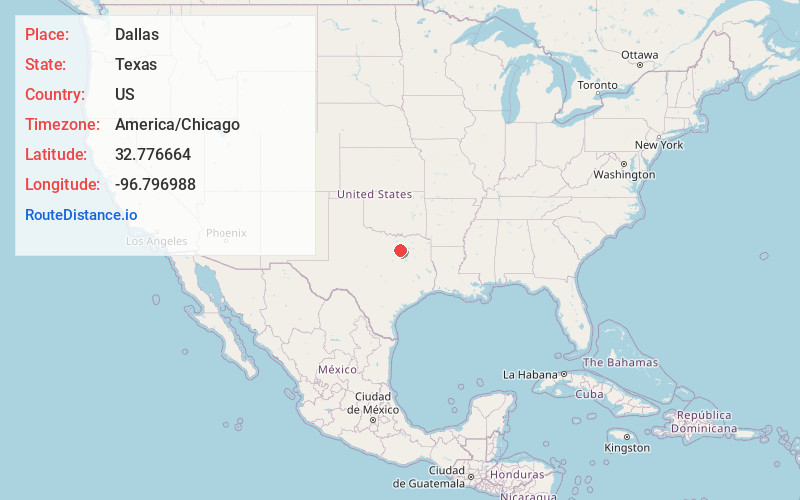 Map of Dallas