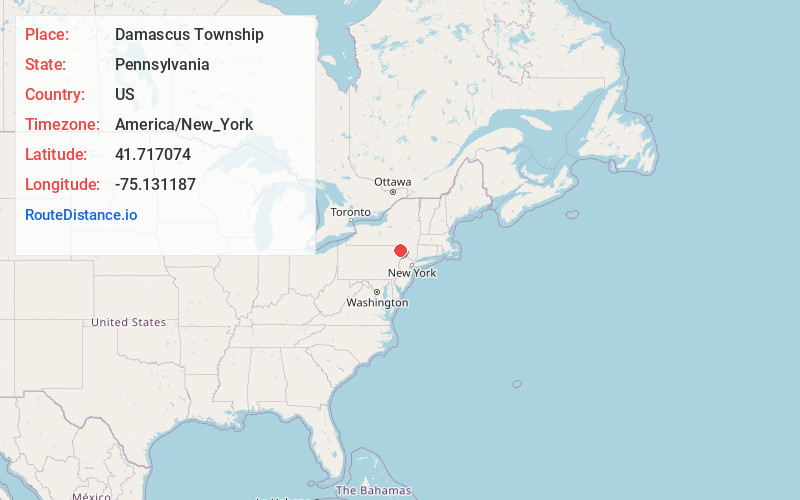 Map of Damascus Township