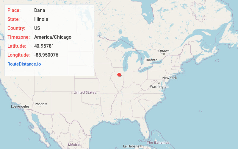 Map of Dana