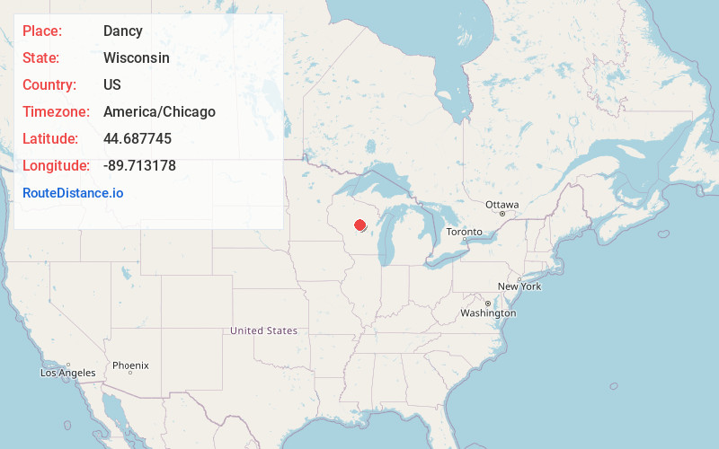 Map of Dancy