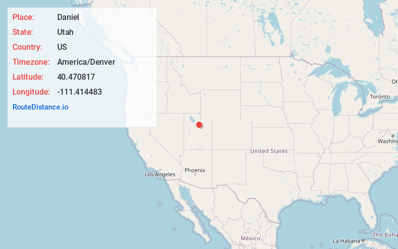 Map of Daniel