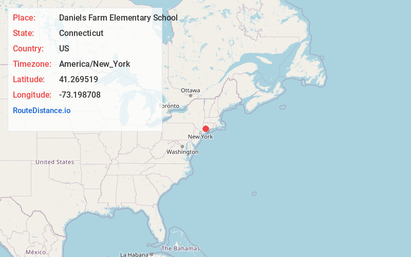 Map of Daniels Farm Elementary School