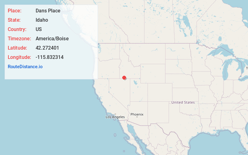 Map of Dans Place