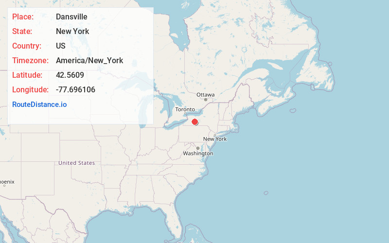Map of Dansville