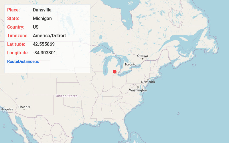 Map of Dansville