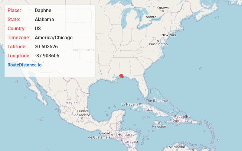 Map of Daphne