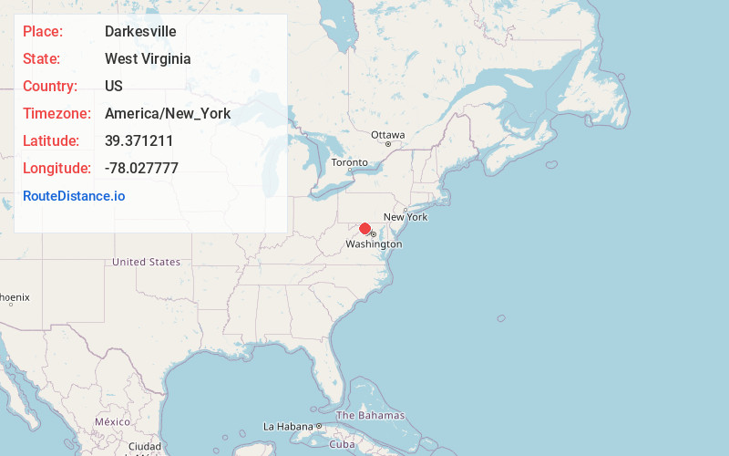 Map of Darkesville