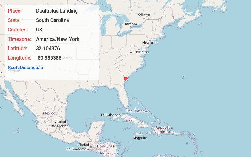 Map of Daufuskie Landing