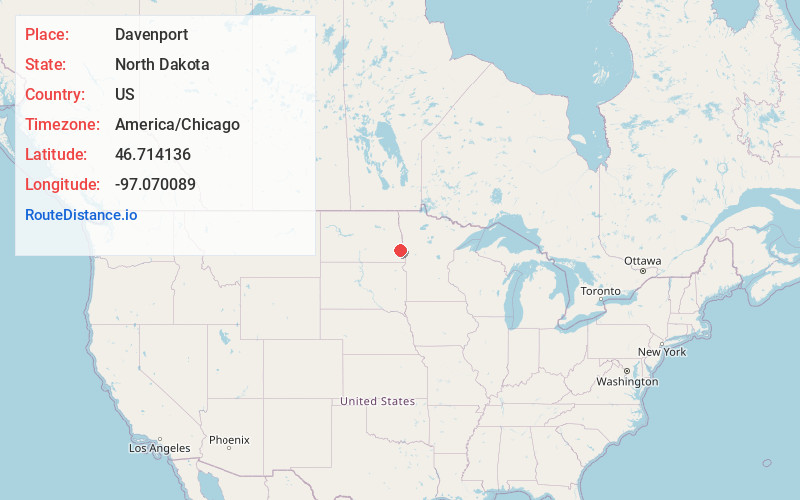 Map of Davenport