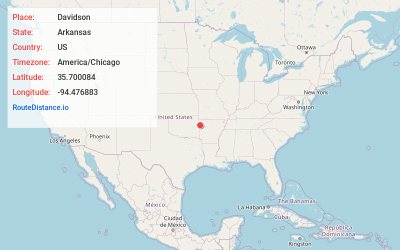 Map of Davidson