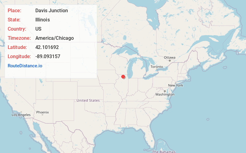 Map of Davis Junction
