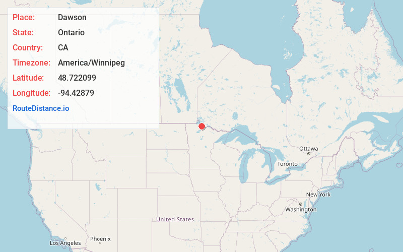 Map of Dawson