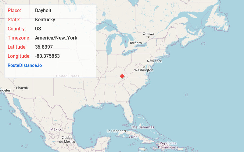 Map of Dayhoit