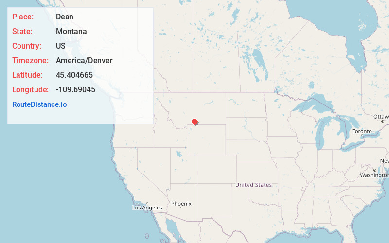 Map of Dean