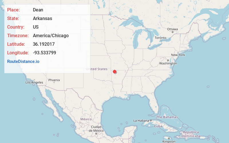 Map of Dean