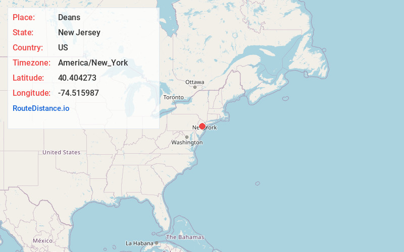 Map of Deans