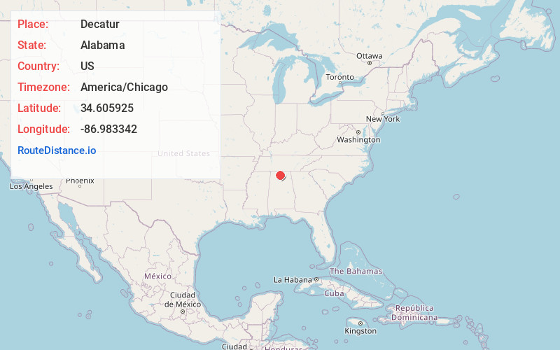 Map of Decatur