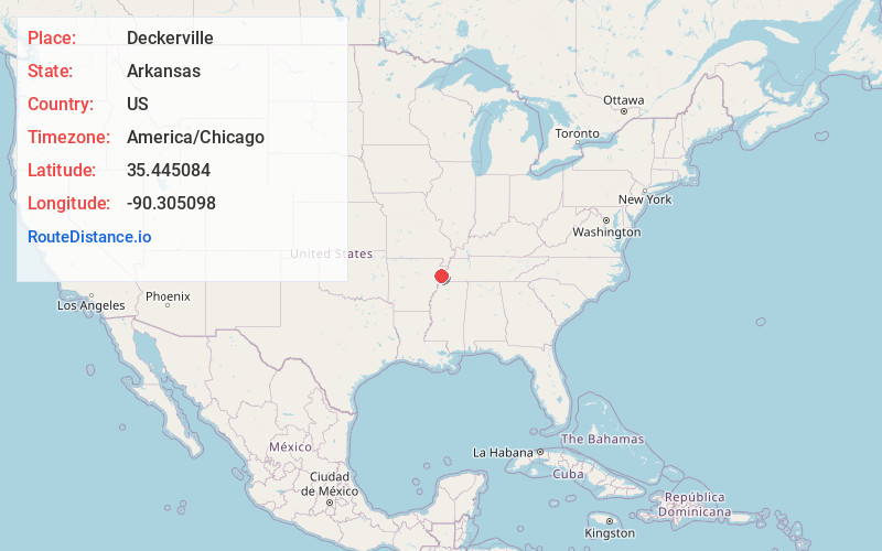 Map of Deckerville