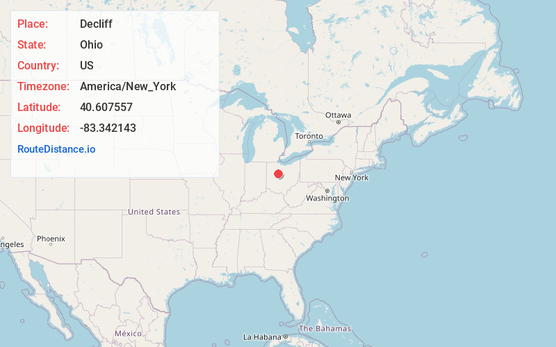 Map of Decliff