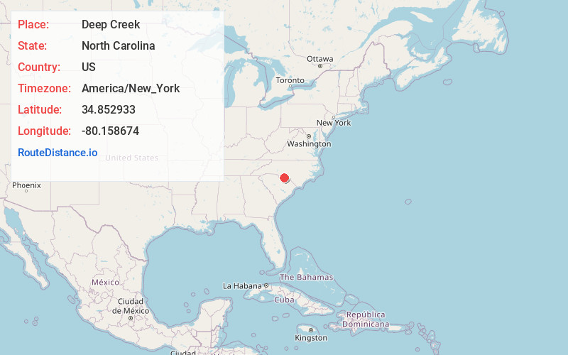 Map of Deep Creek