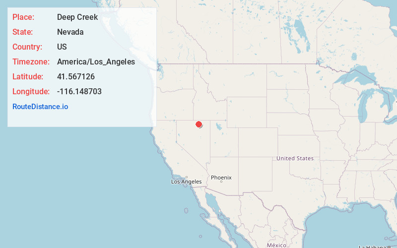 Map of Deep Creek