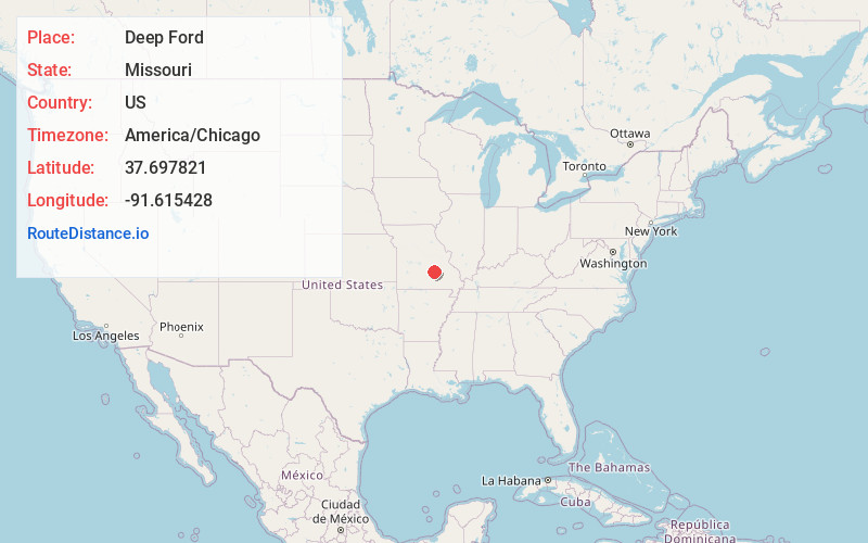 Map of Deep Ford