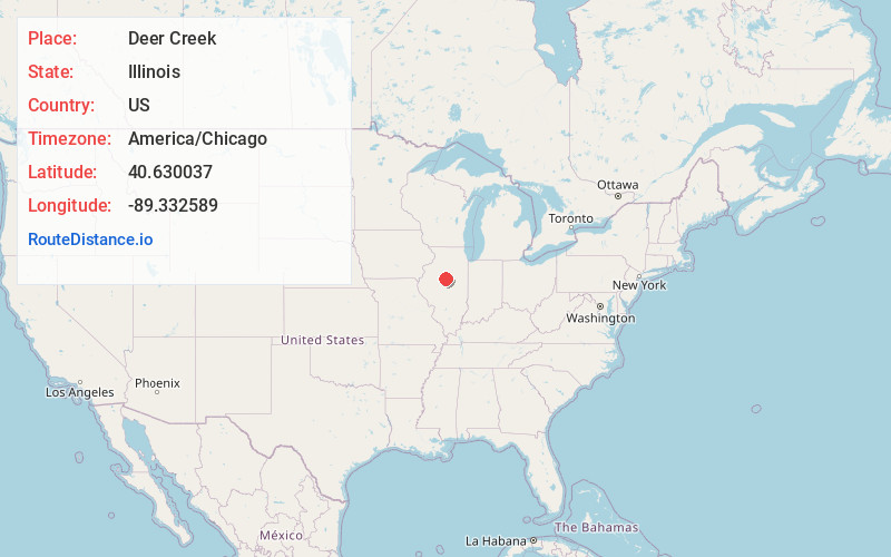 Map of Deer Creek
