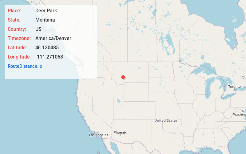 Map of Deer Park