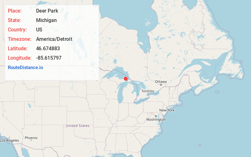 Map of Deer Park