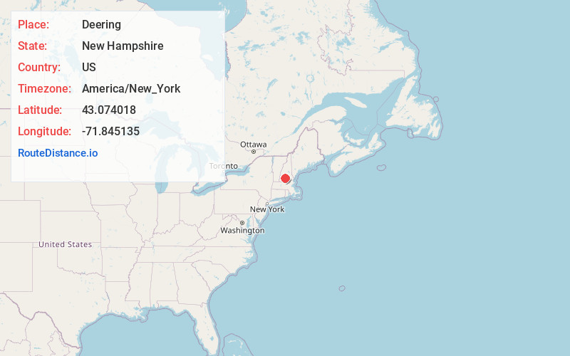 Map of Deering