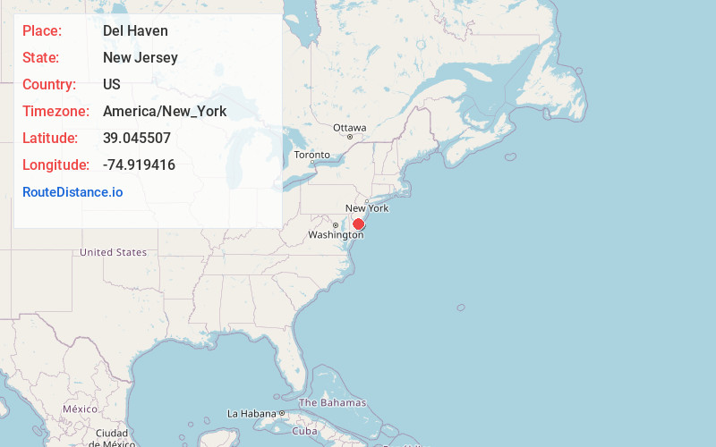 Map of Del Haven