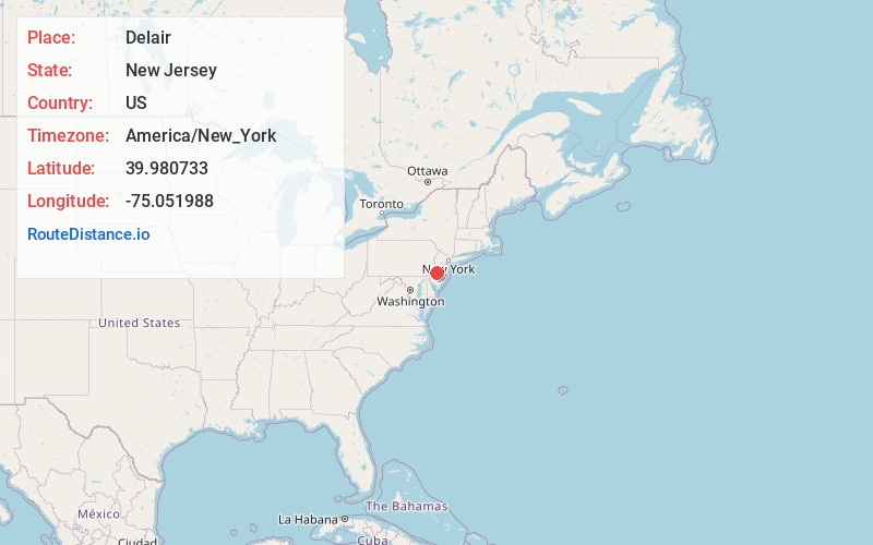 Map of Delair