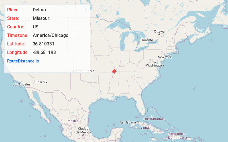 Map of Delmo