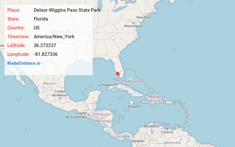 Map of Delnor-Wiggins Pass State Park