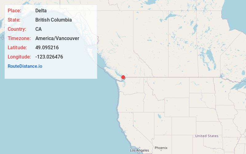 Map of Delta