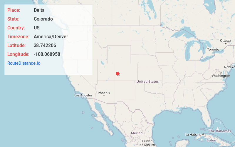 Map of Delta
