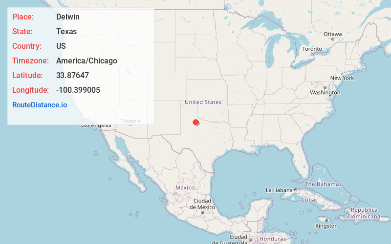 Map of Delwin