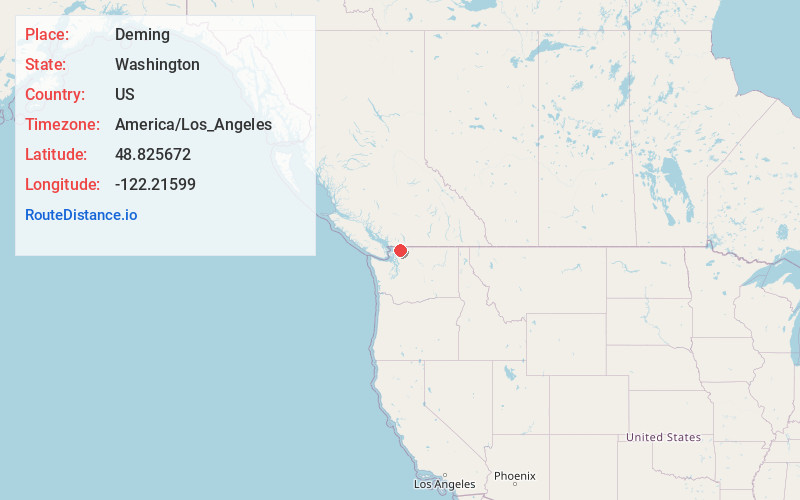 Map of Deming