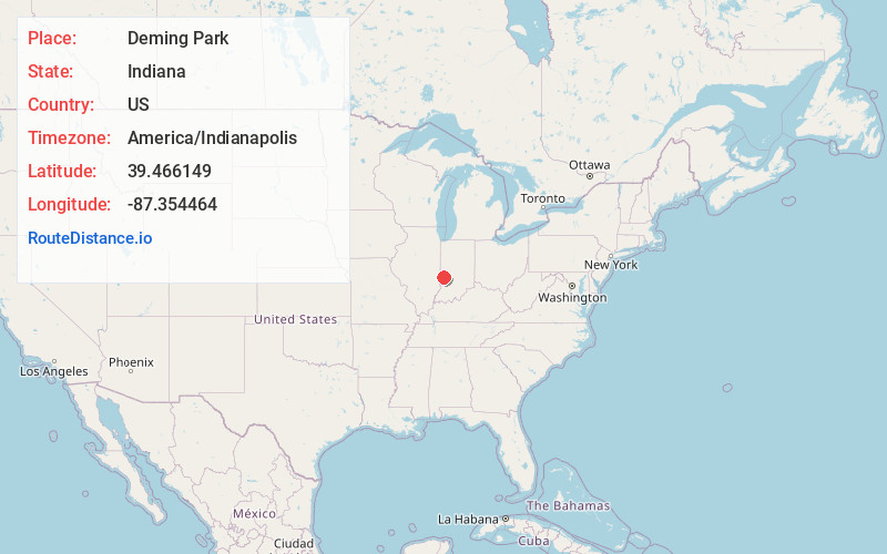 Map of Deming Park