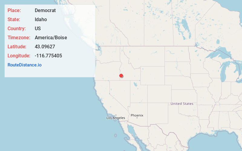 Map of Democrat